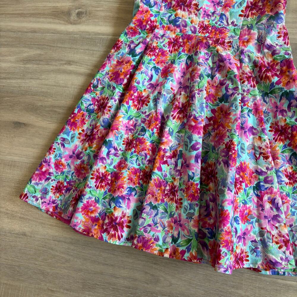 Amanda Uprichard Pink Floral Analeva Dress Women Size Small Formosa - Picture 5 of 7